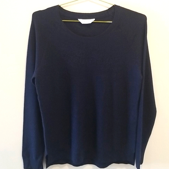 Everlane Sweaters - Everlane | 100% Wool Navy Blue Crewneck Sweater